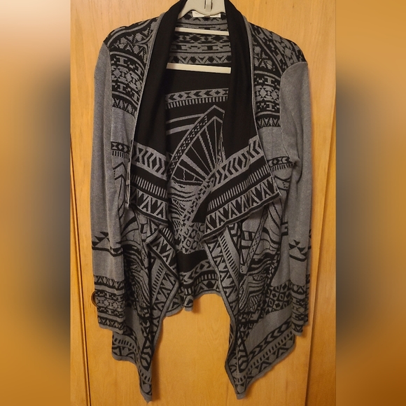 Young Threads NYC Cardigan Wrap Large Grey - Picture 3 of 5